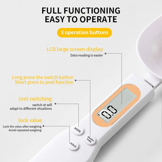 Digital Measuring Spoon Scale – Easy Baking & Coffee Portions
