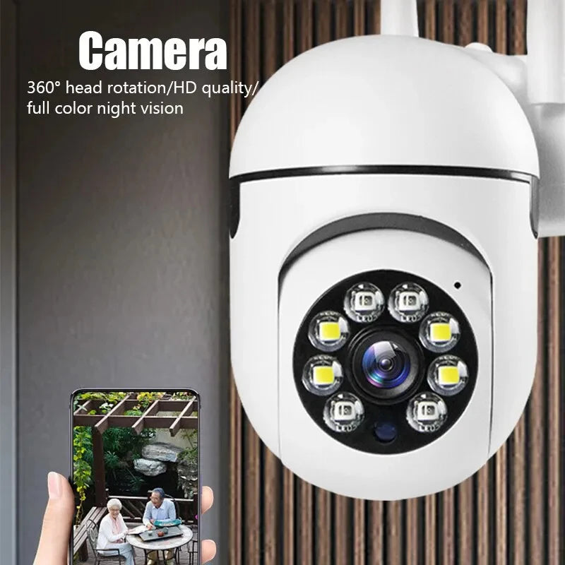 A7 WiFi Home Security Camera with Night Vision & Two-Way Audio