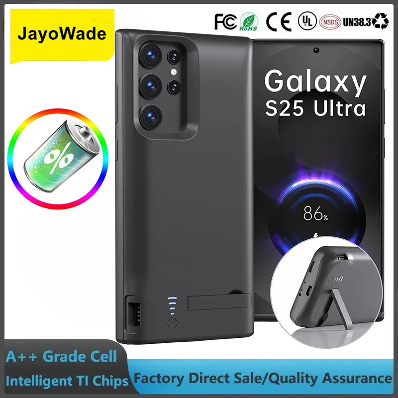 10000Mah New Travel Battery Charger Case For Samsung Galaxy S24 S25 Ultra S22 S10 S10e Note 8 9 10 20 S20 Plus S21 FE Power Bank