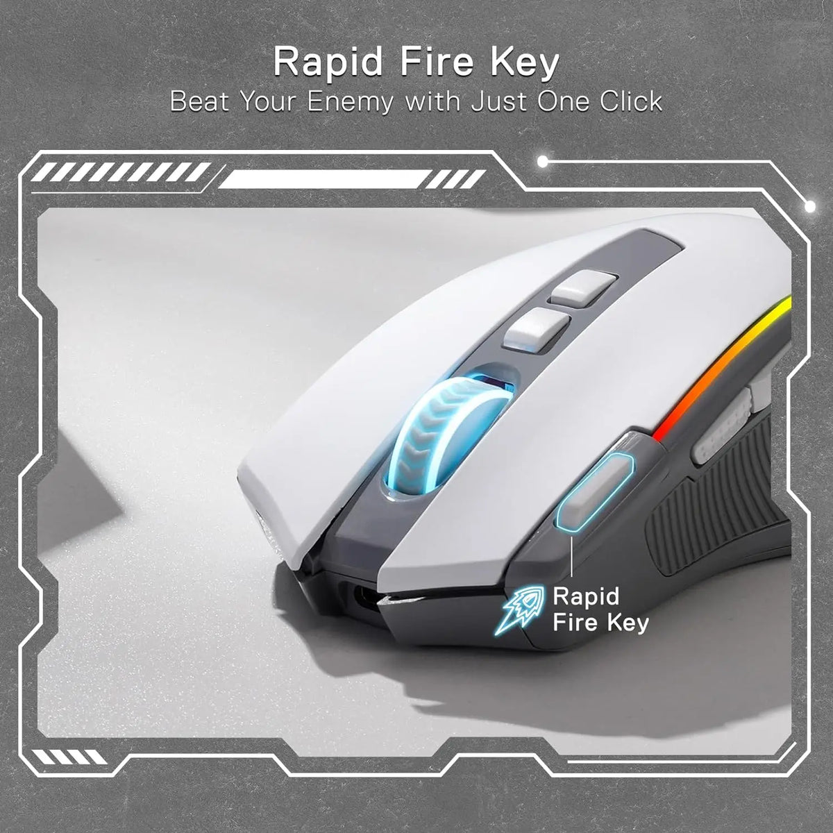 Redragon M612 PRO RGB Tri-Mode Gaming Mouse