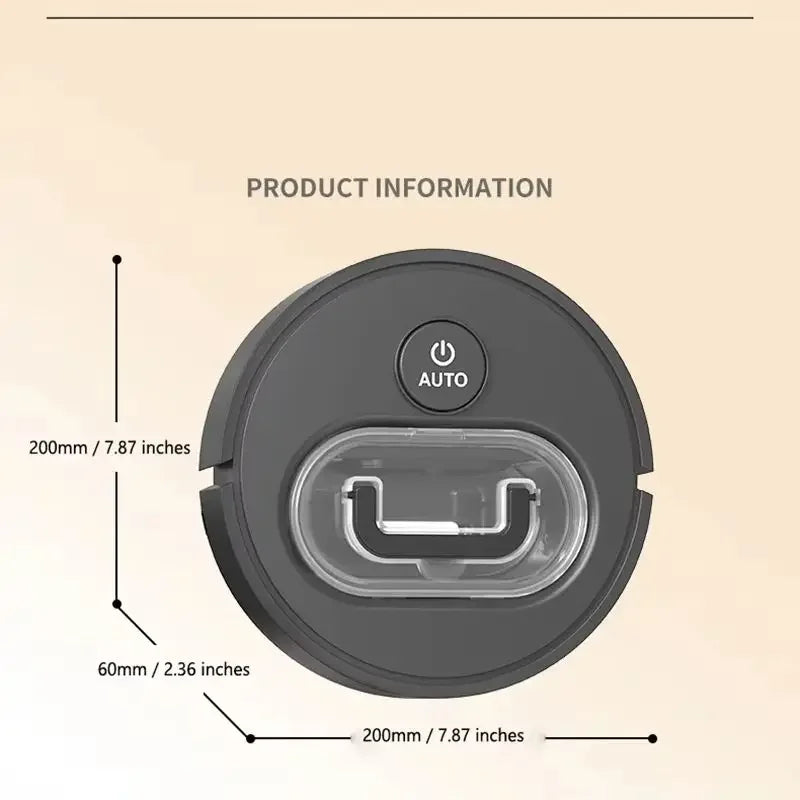 Compact Rechargeable Robot Floor Cleaner