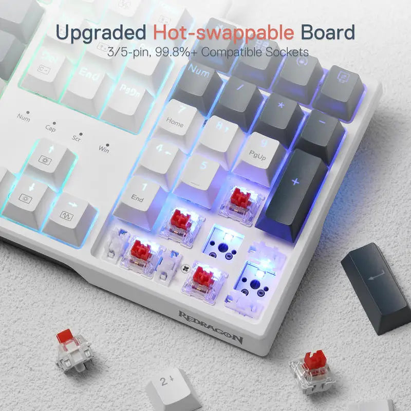 Redragon K668 RGB Mechanical Gaming Keyboard - Red Switches