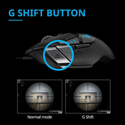 Logitech G502 HERO Wired Gaming Mouse | 11 Programmable Buttons