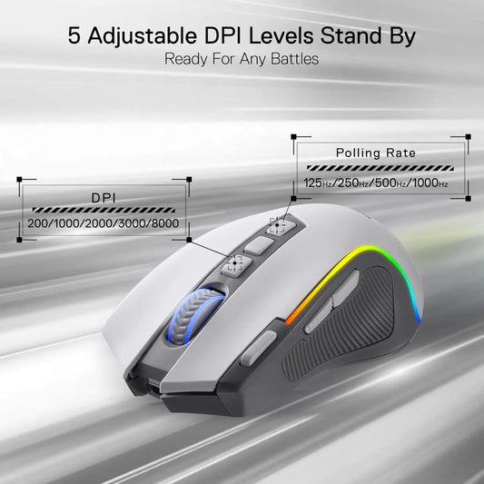 Redragon M612 PRO RGB Tri-Mode Gaming Mouse