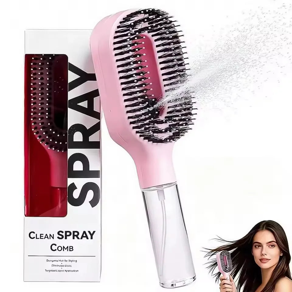 One-Click Mist Detangling Brush/Comb