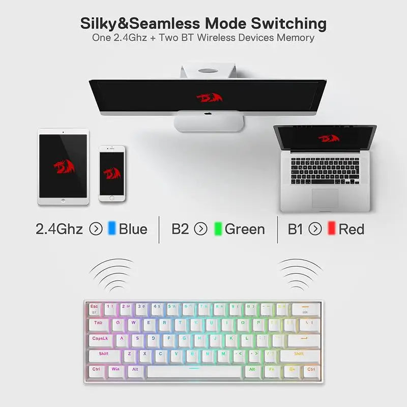 Redragon K530 PRO Draconic 60% Wireless Mechanical Keyboard