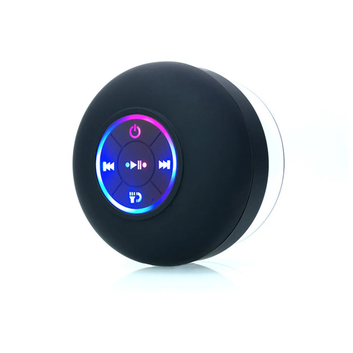 Portable Bluetooth Speaker with Suction Cup & LED Lights