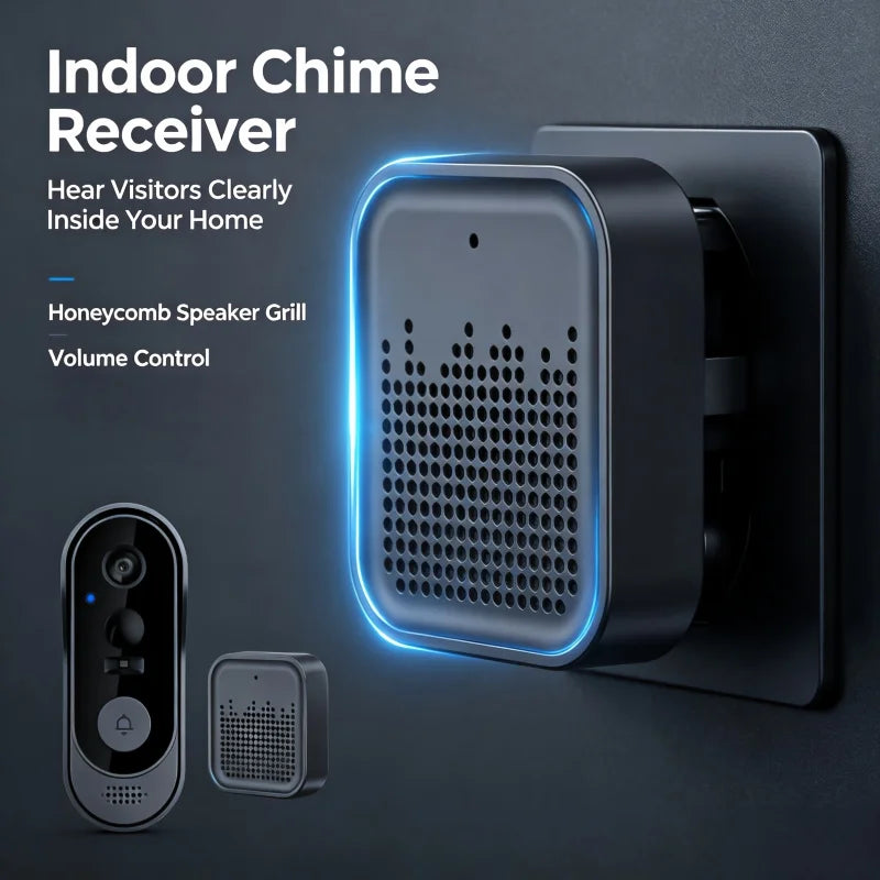 WiFi Video Doorbell with Two-Way Audio | Tuya Compatible