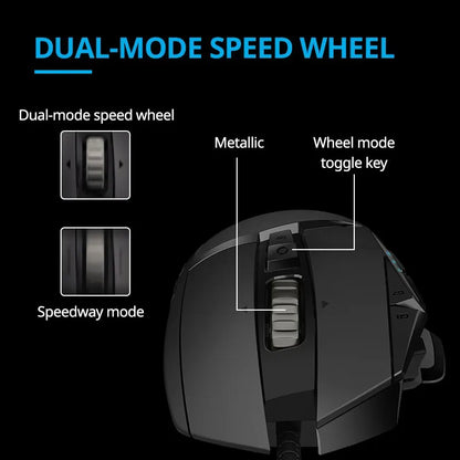 Logitech G502 HERO Wired Gaming Mouse | 11 Programmable Buttons