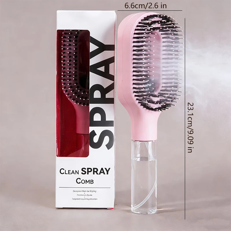 One-Click Mist Detangling Brush/Comb