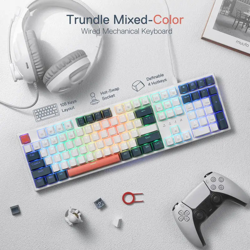 Redragon K668 RGB Mechanical Gaming Keyboard - Red Switches