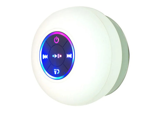 Portable Bluetooth Speaker with Suction Cup & LED Lights