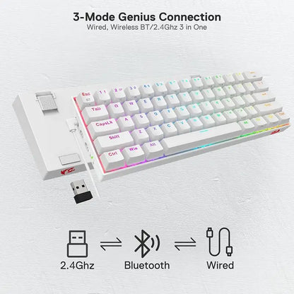 Redragon K530 PRO Draconic 60% Wireless Mechanical Keyboard