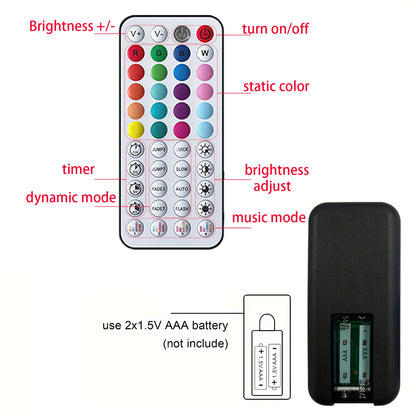 RGB LED Strip Lights with Music Sync, App & Remote Control