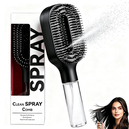 One-Click Mist Detangling Brush/Comb